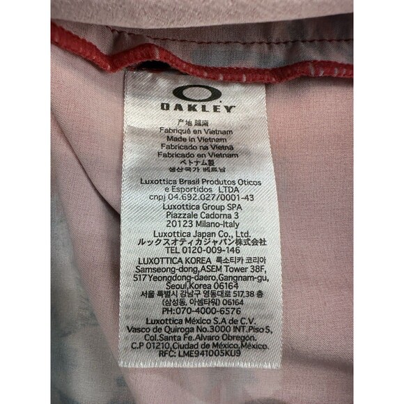 Oakley Tropical Bloom Men's 33 x 7 Swim Board Shorts Red Multicolor Thin Lace Up - Picture 6 of 13